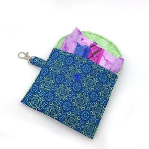Sanitary bag tampon holder Privacy pouch keychain